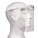 Produktbild Enka Care Gesichtsschutz Visier aus Kunststoff - Augenschutz Spuck-Schutz - Premium Gesichtsschild - CE Zertifiziertes Face Shield (1H - 2V Weiß)