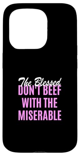 �s���N�J���[ Too Blessed To Be Miserable �s���N�̃O���t�B�b�N �X�}�z�P�[�X iPhone 15 Pro �p