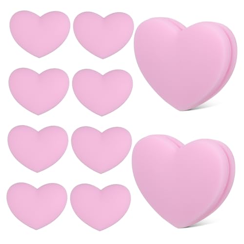 KESYOO 10pcs Heart-Shaped Tennis Racket Dampeners Silicone Vibration Reducer for Dampener Racquet