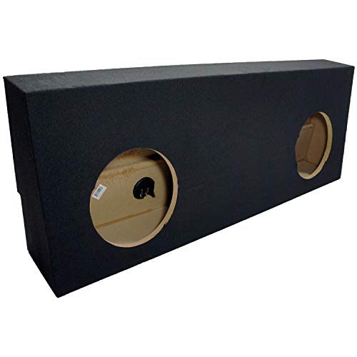 American Sound Connection Compatible with 2007-2013 Toyota Tundra Crew Max Truck Dual 10' Sub Box Subwoofer Enclosure