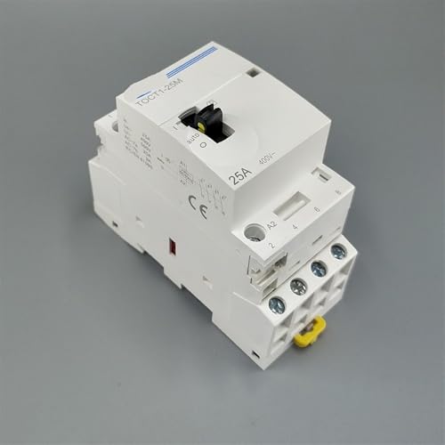 Contacteur modulaire 4P 25A TOCT1 pour rail DIN avec commande manuelle 4NO - 2