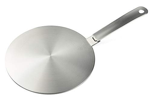 Image of RUNZI Induction Hob Heat Diffuser Ring Plate,Induction Adapter Plate with Separable Handle (14CM)