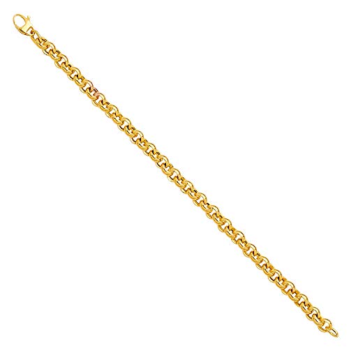 14k REAL Yellow Gold Fancy Hollow Bracelet - 7.5"2