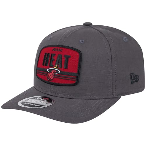 Gorra Snapback New Era Miami Heat Ajustable Gris miniatura 1