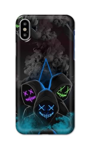 Image of PRINTFIDAA Printed Hard Back Cover Case for Apple iPhone X | iPhone 10 | iPhone Xs | iPhone 10s Back Cover (Mask Man) -112