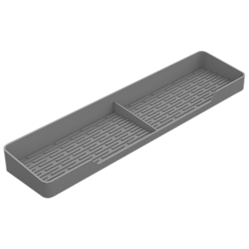 MAGICLULU rejilla del horno abrelatas electrico organizador microonda estanterias almacenaje estanterias trastero rejilla magnética para horno rejilla superior del horno gel de sílice Grey
