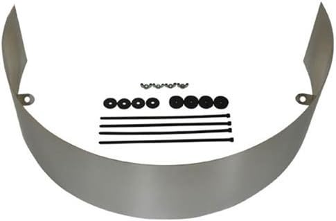 5-1/2" UNIVERSAL CHROME STEEL COOLING FAN SHROUD - Compatible/Replacement for CHEVY/FORD/MOPAR