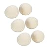 6 Pack Wool Dryer Ball Set with Canvas Draw Bag