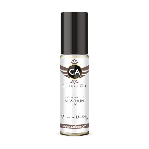 CA Perfume Impression of Masculin Pluriel for Men Perfume Oil Woody Aromatic Scent Long Lasting Cologne for Men Travel Size TSA Ready Mini Parfum Body Oil Roll-on 0.33 Fl Oz 10ml