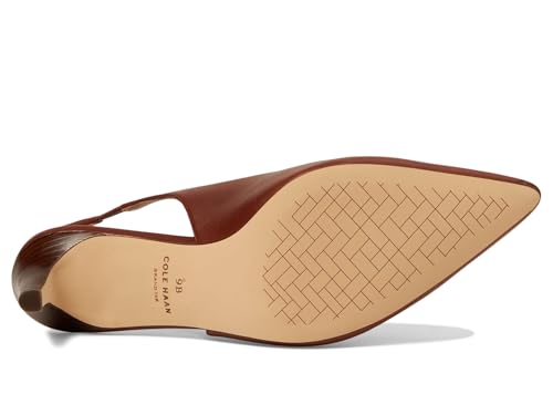 Cole Haan Cole Haan Women's Vandam Sling Back Pump 65mm, Dark Cuoio Leather, 7-B US