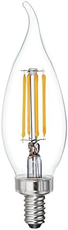 GE Relax 3-Pack 40 W Equivalent Dimmable Soft White Ca11 LED Light Fixture Light Bulb