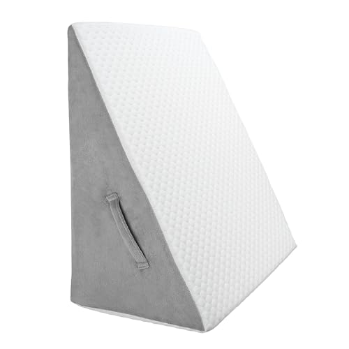 三角クッション 三角枕 背もたれ クッション 傾斜枕 足まくら なだらか枕 横向き寝 腰枕 大きい テレビ枕 高反発 ウェッジ枕 体位変換 介護 イビキ改善 洗える枕カバー