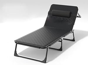 WXQZHF Tragbarer Klappliegestuhl mit Matratze