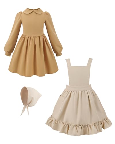 Disfraz Colonial Prairie Girls con Mangas Largas miniatura 4