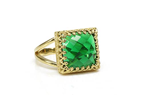 Bague émeraude Anémone de haute joaillerie pour femme élégante