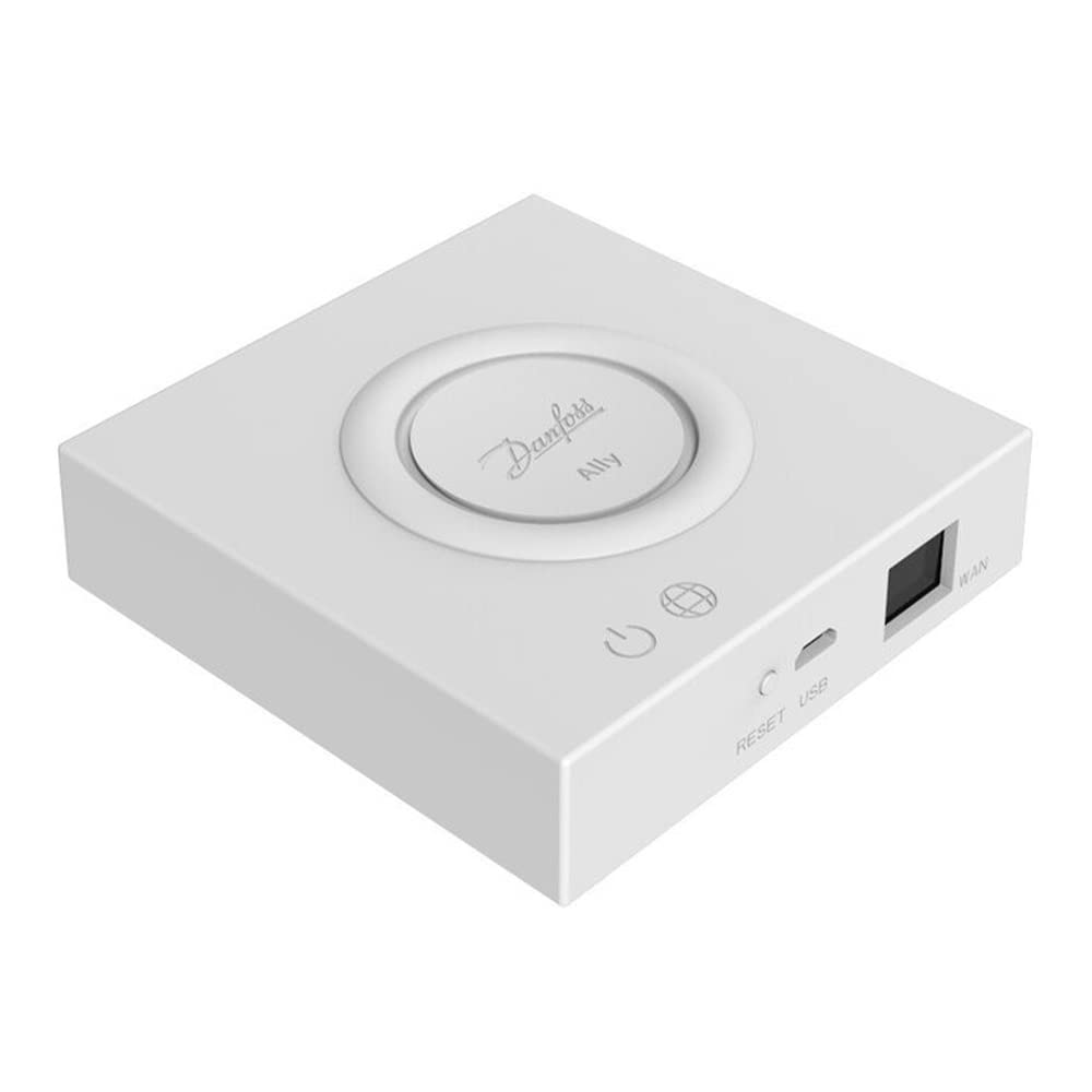 Danfoss 014G2400 Gateway Ally, AP, LAN, ZigBee für Danfoss Ally elektr. Thermostaten, Weiß