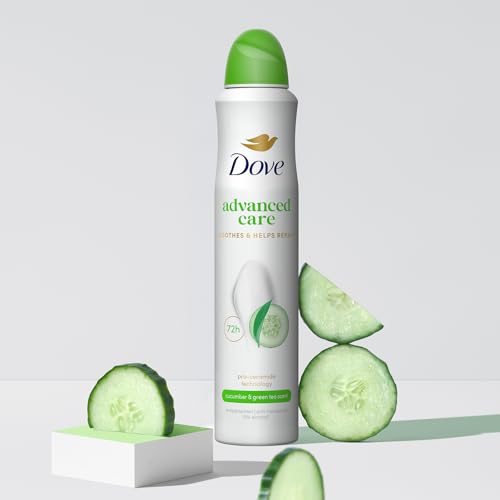 Dove Deodorante Spray Advanced Care Go Fresh Cetriolo Formula Idratante e Delicata, Pelle Asciutta Fino a 72 Ore, Deodorante Uomo e Donna, 6 Pezzi da 200ml - Immagine 2