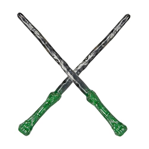 Image of WANNA PARTY WP Vinyl Harry Potter Tricks Wand, Harry Potter Costume Wand for Kids, 1 Pcs, Dark Green