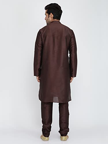 Image of Royal Kurta Men's Silk Blend Kurta & Churidaar Pyjama Set