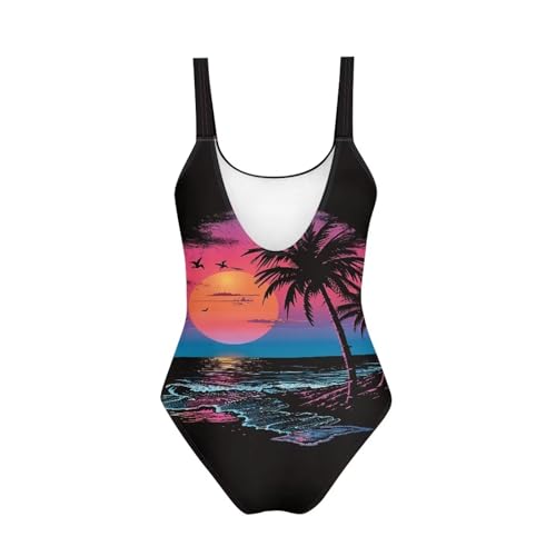 Girls Sexy Scoop Neck Bathing Suits One Piece High Waisted Monokini for Pool Swimming Beach Parties2