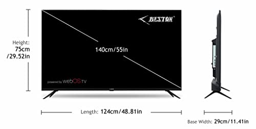 Image of Beston 140 cm (55 inches) 4K Ultra HD Smart LED TV BS55UW1 (Black) (2022 Model) | Powered by WebOS
