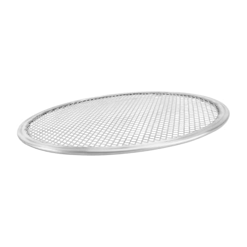 Happyyami Bandeja para Pizza de Aluminio con Diseño Perforado Antiadherente Redonda de Resistente la Oxidación Fácil de Limpiar para Horno y Uso Doméstico o Profesional Restaurantes y