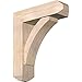 Ekena Millwork BKT0806X26X30THR04SDF Thorton Craftsman Smooth Bracket w/Offset Brace, Douglas Fir