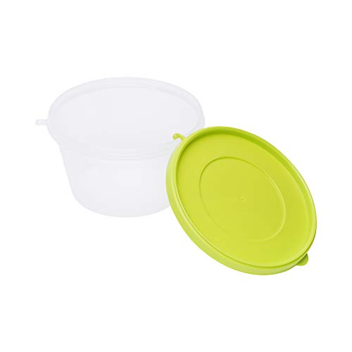 Image of Cutting EDGE 750ml Nesterware Food Storage Container Set of 6 for Pulses, Sugar, Tea, Cereals, Travelling, Spices, Office, Lunch Box (Green)
