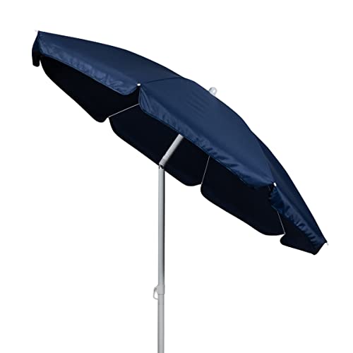 PICNIC TIME 5.5 Ft Portable Beach Umbrella, Lightweight UV Protection Sunshade with Tilt Pole & Carry Bag, Outdoor Canopy Umbrella for Beach, Sand, Pool, Patio, Camping, Travel, or Backyard Shade, (Navy Blue) - Image 3