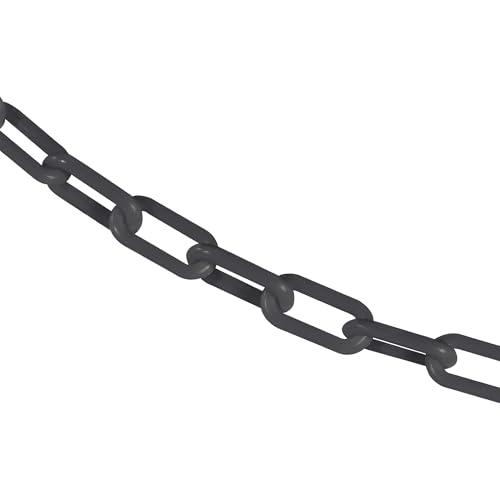 Mr. Chain Plastic Barrier Chain, Slate Gray, 100 ft Length (30057-100)