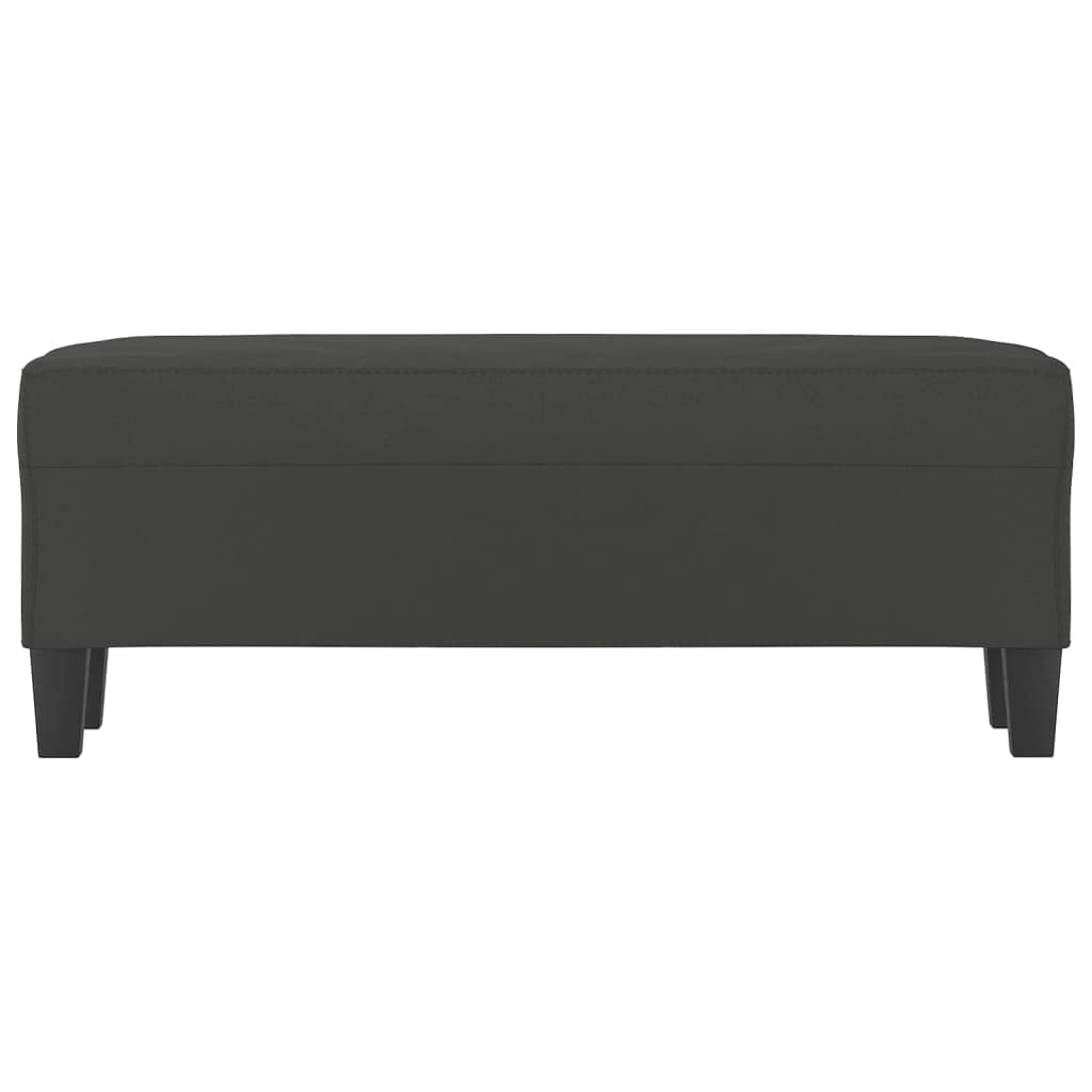Sitzbank Dunkelgrau 100x35x41 cm - Moderne Polsterbank aus Mikrofaser, Elegante Bettbank und Flurbank für Wohnzimmer und Schlafzimmer, Bequemer Polsterhocker und Schuhbank