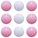 2.2in/5.5cm Ball Pit Balls, 100-Pack in Sweet Pink & White - Non-Toxic & Durable for Game Tents, Pools, Bounce Houses & More, Ages 0+1