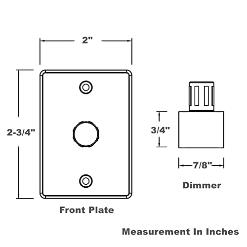 Acegoo AX-12V-DS-M Dimmer Switch, Rv Light Dimmer High Side Pwm Dimming Switch thumb #6