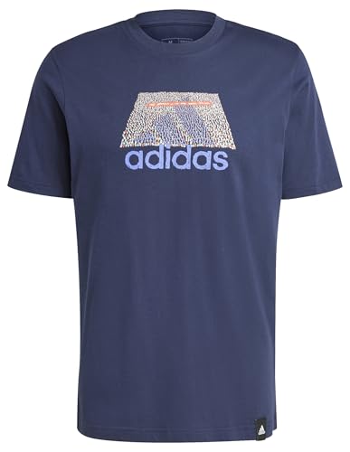 adidas Herren Codes BOS Graphic Tee, Legend Ink, S