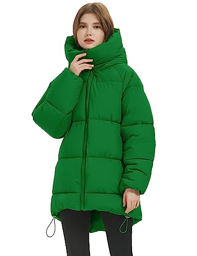Womens Hooded Puffer Jacket Thicken Full-Zip Winter Warm Quilted Down Coat3