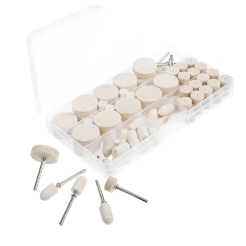PRETYZOOM 1 Set Polishing Kit Kit Polishing Shaped Rotary Tool Buffing Wheels Attachments Buffer Shape Wool Wheel Compound Grinding Attachment Accessories Wool Polisher Head Stainless Steel