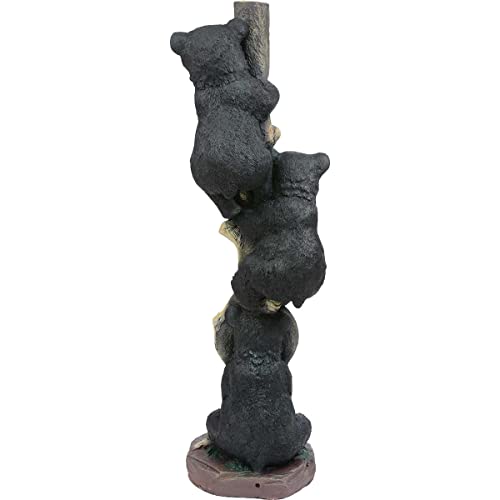 Escultura Tres Osos en Árbol Negro Forest Decor miniatura 6