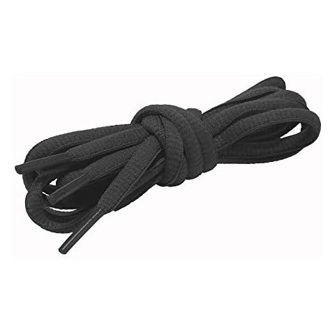 AOMIDI Oval Shoes laces Half Round 1/4" 3 Pair Athletic Shoe Lace for Sport Running Shoes Shoe Strings Replacements (30" inches (76 cm), Dark Grey) Cover