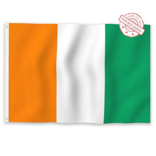 Drapeau Côte d'Ivoire pour décoration extérieure de maison jardin et porche de fête