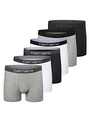 Bóxer para hombre Camano de algodón duradero en pack de 6 unidades confort