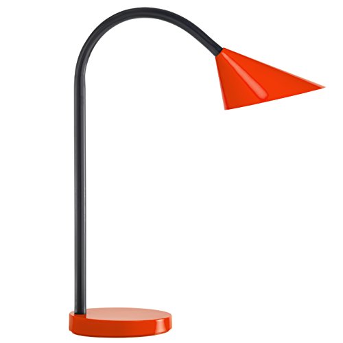 Preisvergleich Produktbild Unilux LED Schreibtischlampe Sol, rot, flexibel biegbarer Arm, 500lm, 3000K, 4W