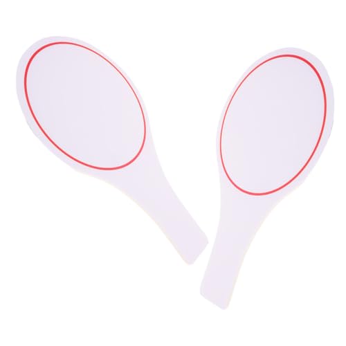 ibasenice 2Pcs Handheld Dry Erase Scoreboards Single Sided Judging Boards for Outdoor Events Sturdy Material Reusable Writing Paddles for Sports Easy Control Performance