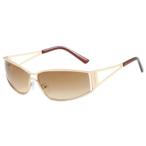 willochra Rimless Y2k Sunglasses For Women Men Rectangle Vintage glasses Fashion Metal Sunglass Frameless Retro Eyewear