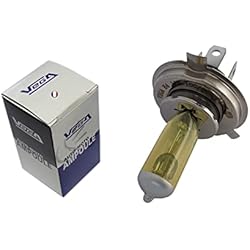 Lamparas Antiguas Francesas VEGA 1 bombilla amarilla antigua H4, 100 W, 90 W, P43t, marca francesa, 12 V