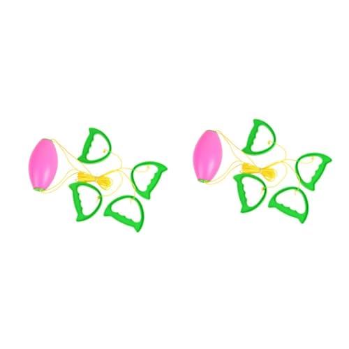 TOYANDONA 2St Kinderspielzeug Spielzeuge die Bälle ziehen Jumbo-Kugeln Außenaktivität Sport Cheerball Kugel ziehen Fitness