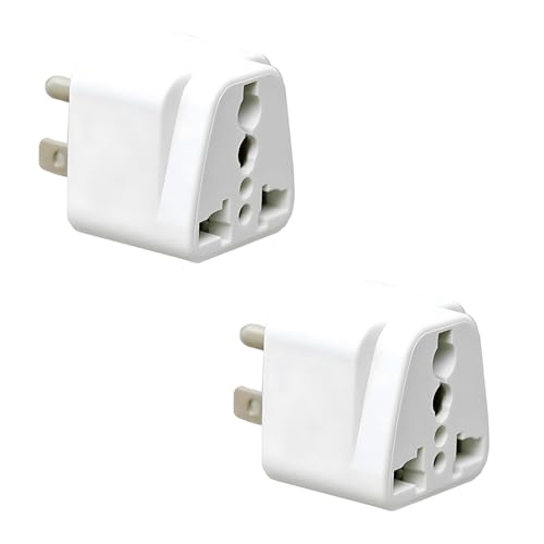 Image of 3-Pin US Conversion Plug Type-B, Heavy-Duty Electrical Adapter for Industrial Use, Durable and Reliable, Easy Installation (Pack of 2)