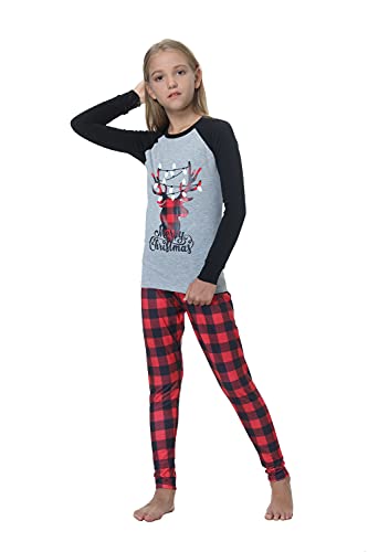 Image of VENTELAN Family Matching Christmas Pajamas Set Holiday Santa Claus Sleepwear Xmas PJS Set for Couples and Kids