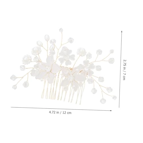 Peigne cheveux vintage argenté délicat, l'accessoire mariage d'exception - 4