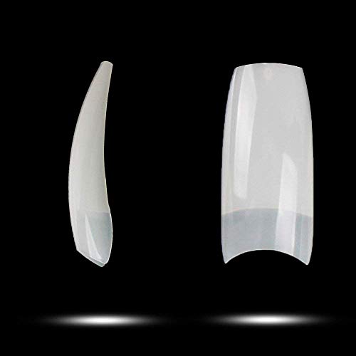500pcs Lady Clear French Acrylic Style Artificial False Nails Half Tips (natural)