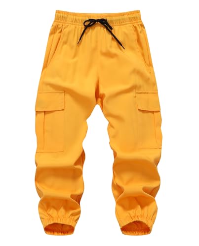 Image of Baby Boys Cargo Joggers Pants Toddler Quick Dry Lightweight Hiking Pants Kids Pull On Sweatpants